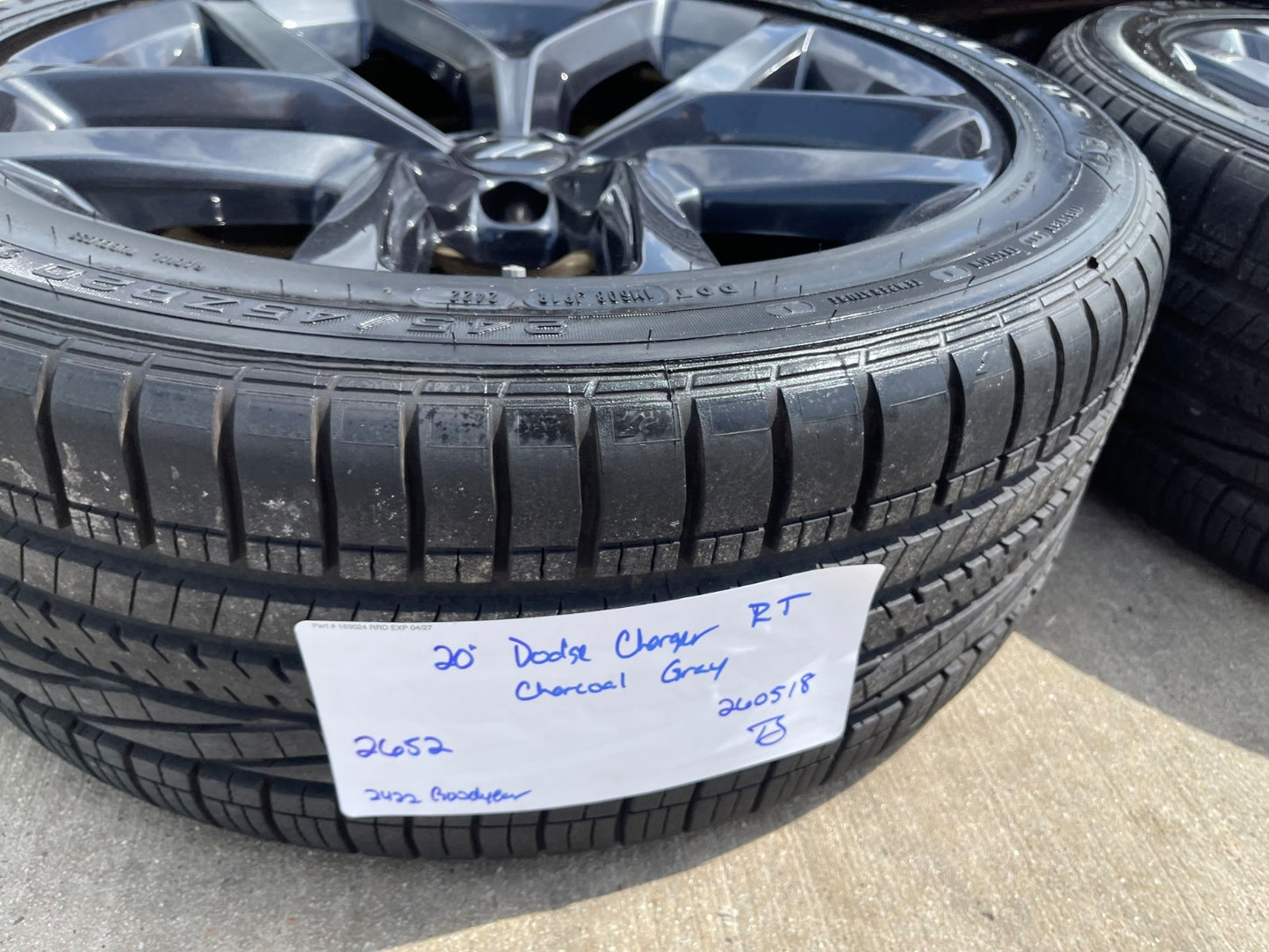 20" Dodge Charger Challenger Chrysler 300 OEM 2652 wheels rims tires GOODYEAR