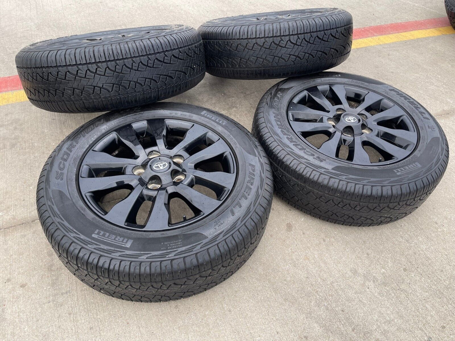 20" Toyota Tundra Sequoia Platinum OEM Black 5x150 ONLY rims 69533 tires