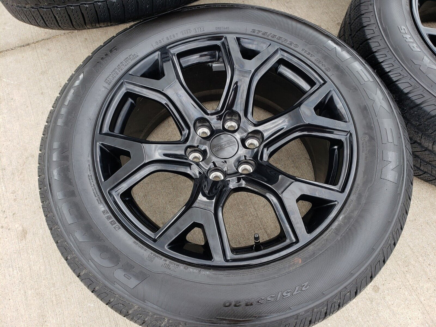 20" Dodge Ram 1500 Jeep Grand Wagoneer OEM black 9296 wheels rims 2023 2024 NEW