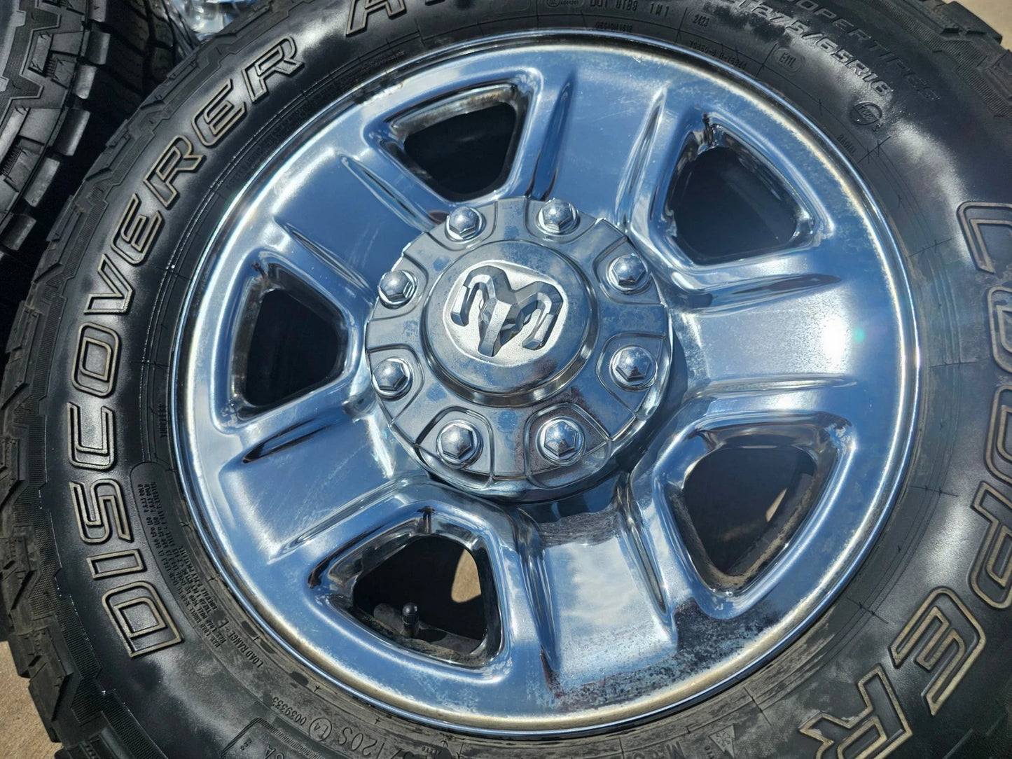 18" Dodge Ram 2500 3500 STEEL chrome OEM 2473 wheels rims tires COOPER