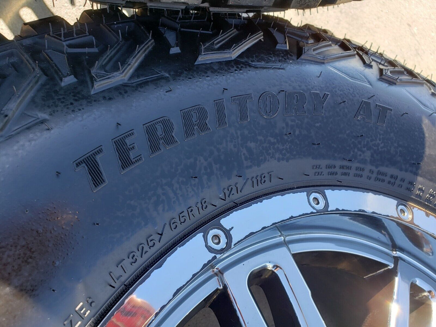 18x9 GEAR 737 wheels rims tires Ford F-150 Chevy RAM 1500 Tacoma 6x139 6x135