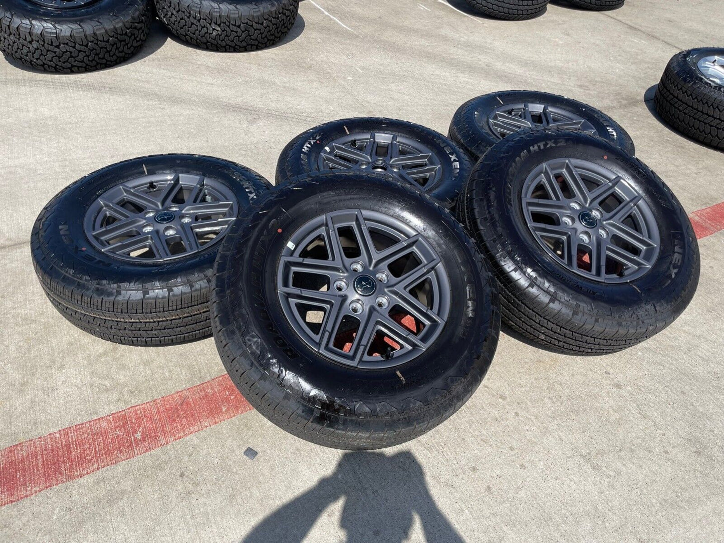 17" Jeep Wrangler Rubicon Sport OEM wheels rims 51649 Gladiator 2024 2025 NEW