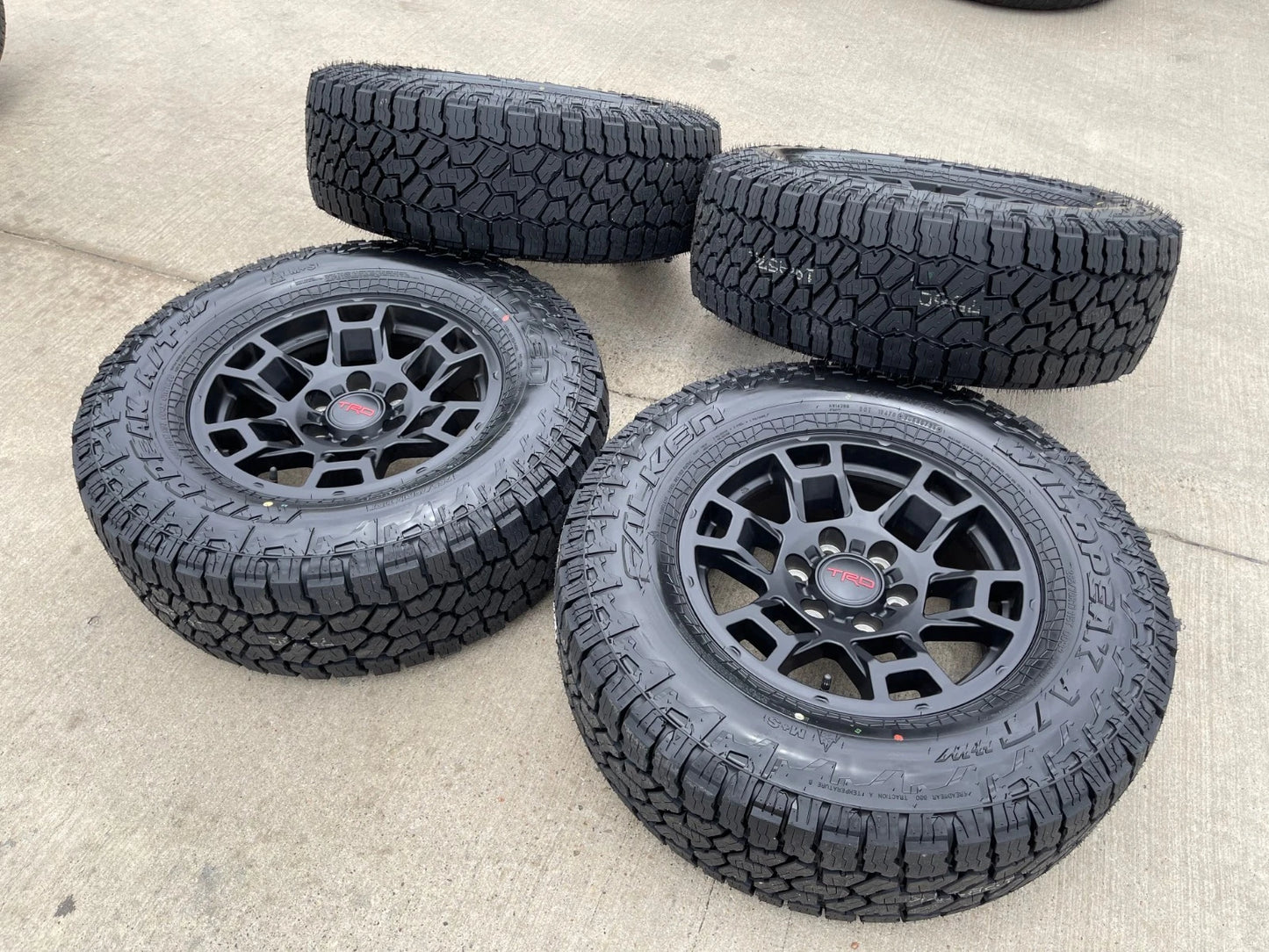 17" Toyota Tacoma 4Runner TRD OEM 17032 wheels rims FJ black NEW FALKEN A/T4