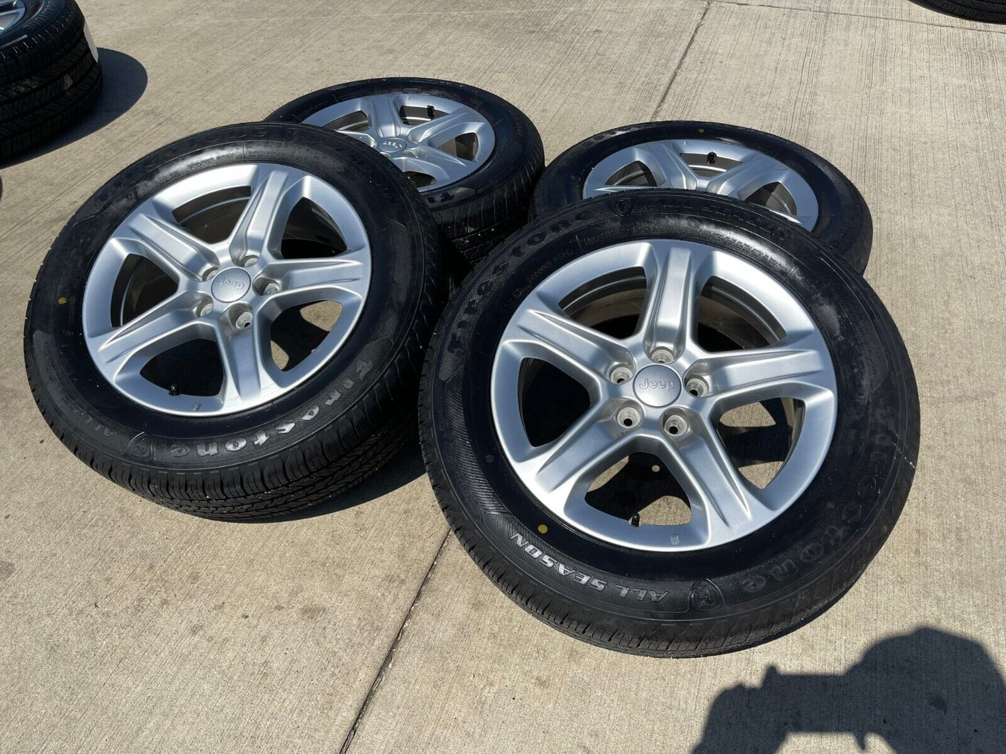 17" Jeep Cherokee Compass wheels rims OEM Renegade tires