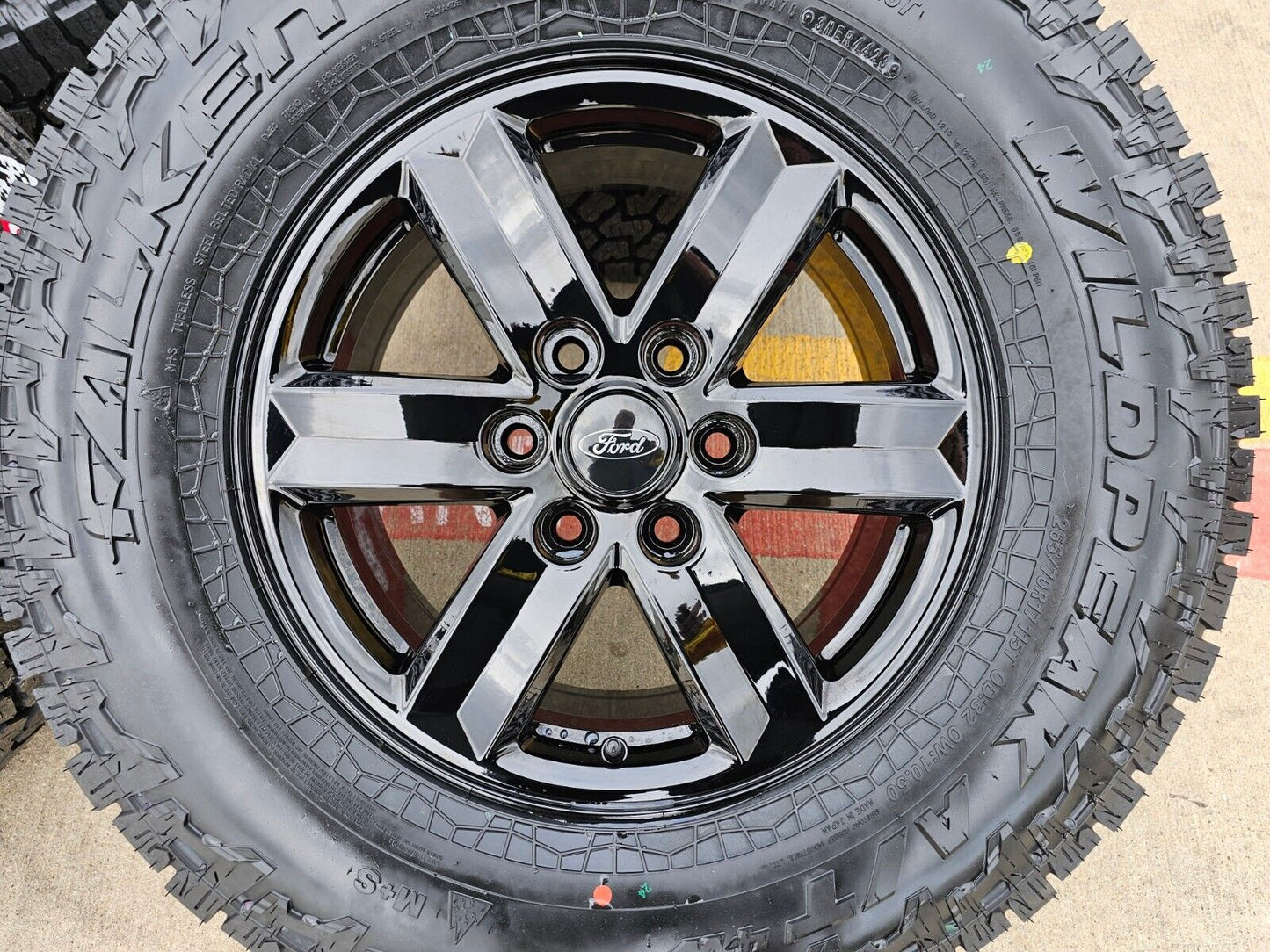 17" Ford F-150 OEM black Tremor rims wheels tires 10339 A/T4 2023 2024 2025 NEW
