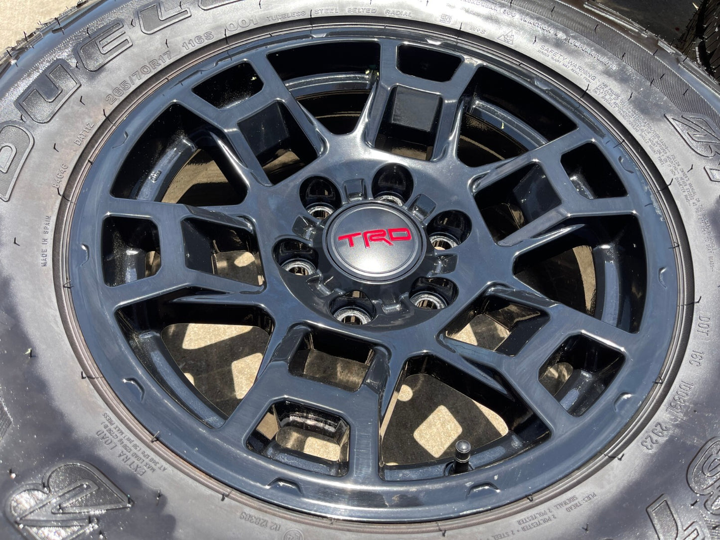 17" Toyota 4Runner Tacoma OEM wheels rims black 170302 TRD FJ BRIDGESTONE NEW