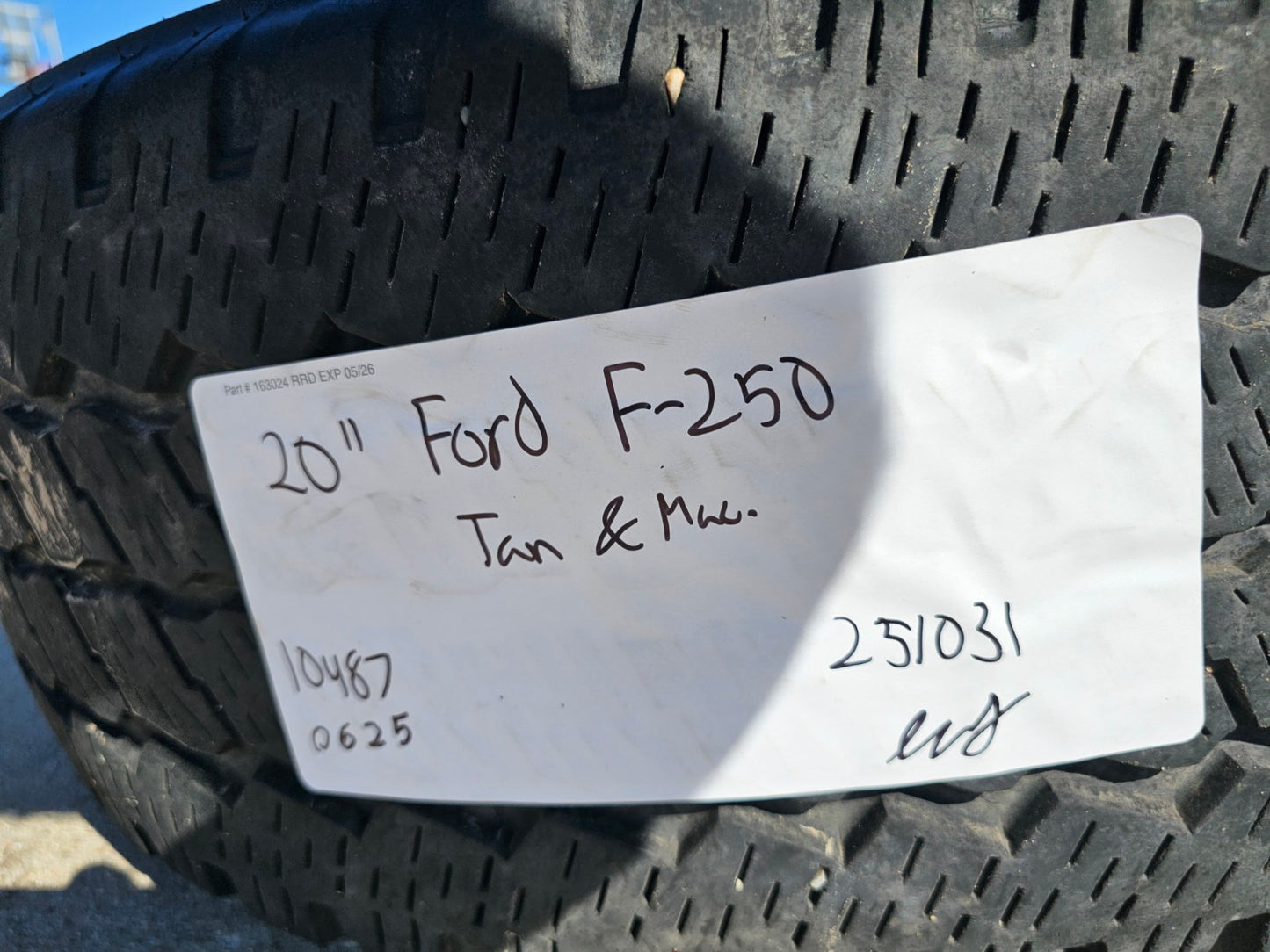 20" Ford F-250 F-350 OEM 10487 LIMITED KING RANCH tan wheels rims 2024 2025 2026