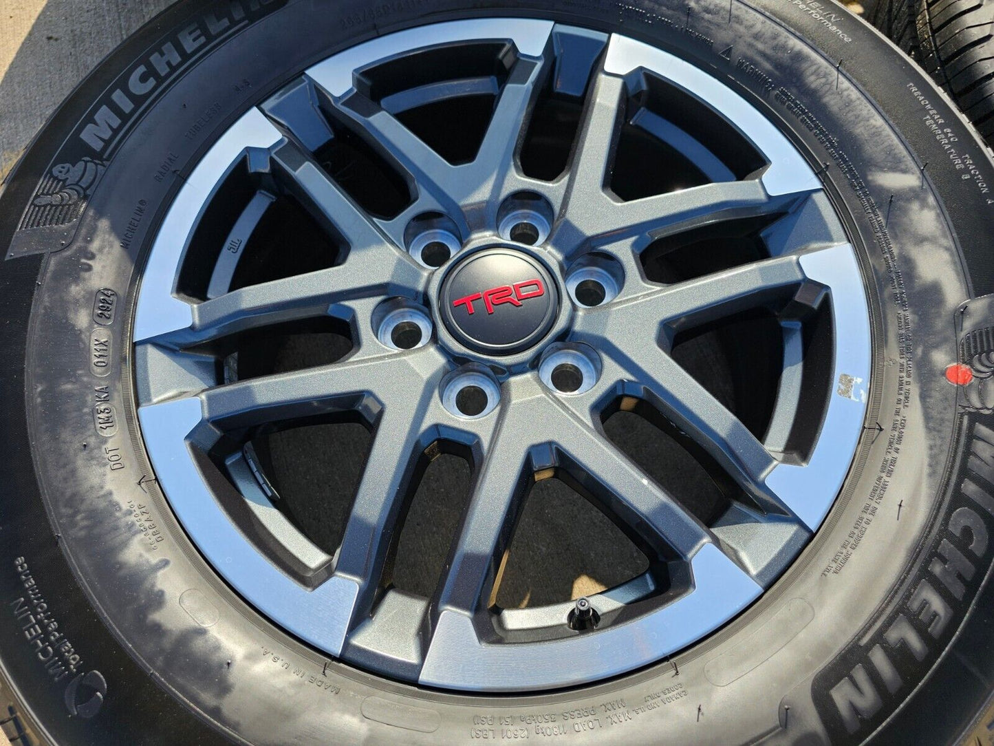 18" Toyota Tacoma TRD OEM gray wheels rims tires 2024 2025 NEW