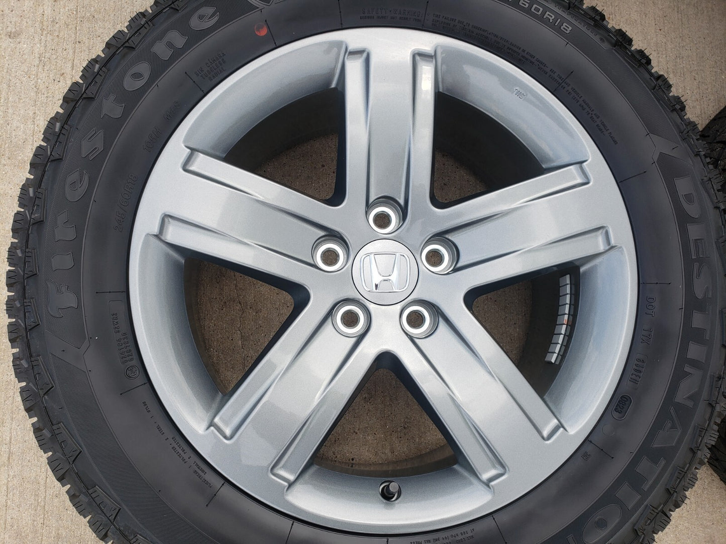 18" Honda Ridgeline Pilot Acura MDX OEM wheels rims 63655 GRAY NEW