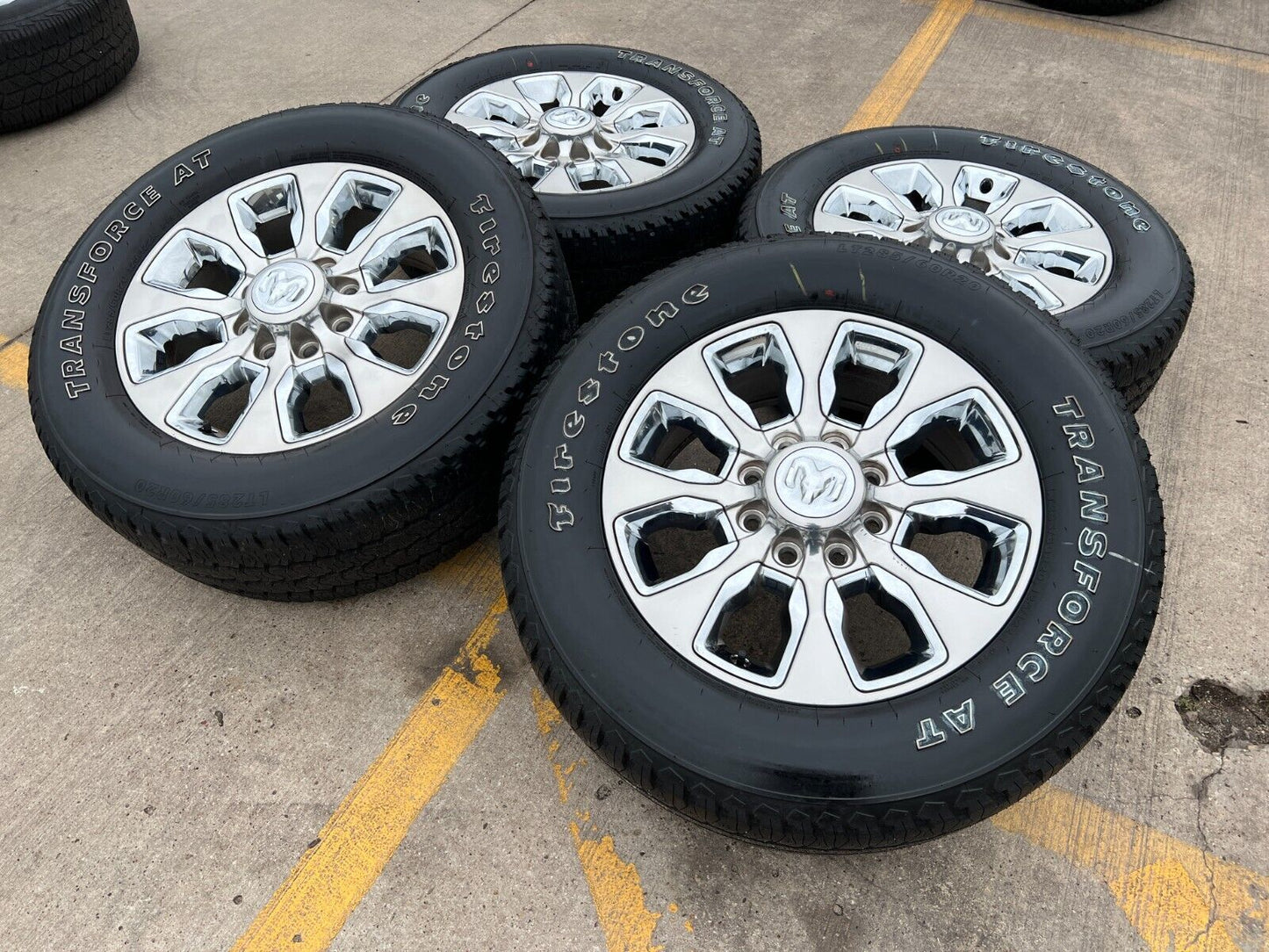 20" Dodge Ram 2500 3500 wheels rims tires 2696 OEM chrome 2023 2024 2025 NEW