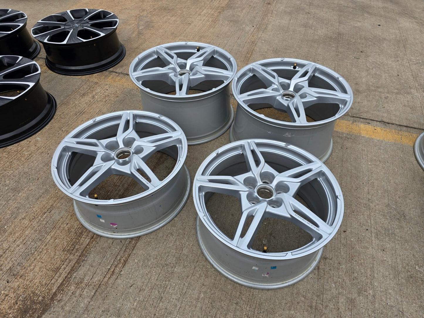 19" + 20" Chevy Corvette C8 OEM wheels rims 14007 14008 2022 2023 2024 2025