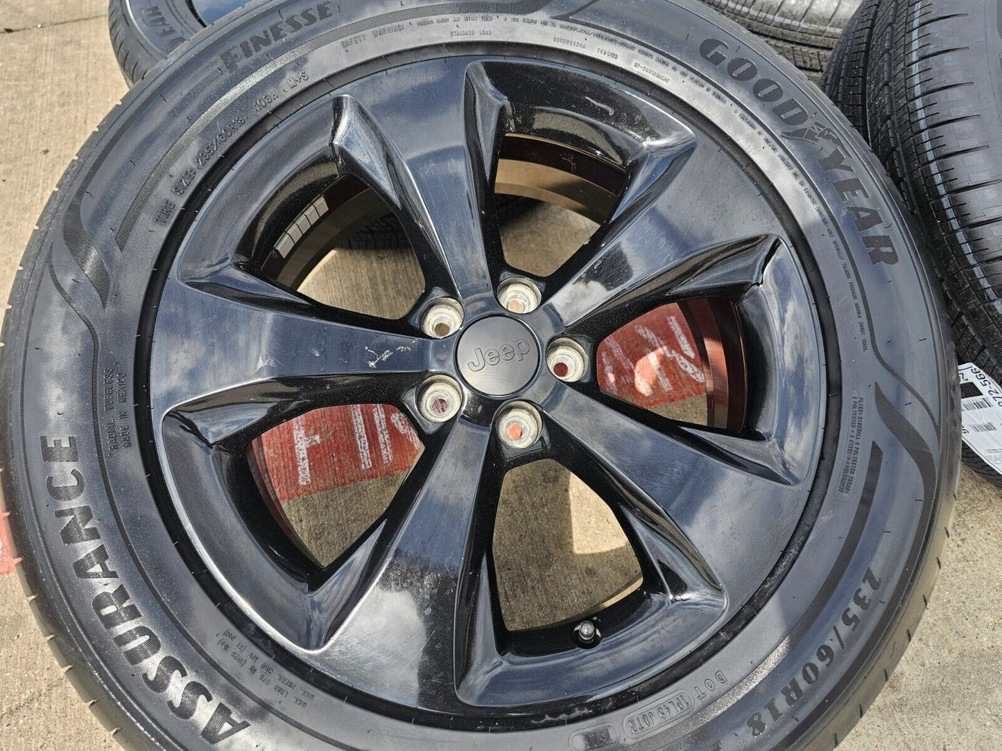 18" Jeep Cherokee Compass 9159 wheels rims OEM Renegade NEW GOODYEAR tires