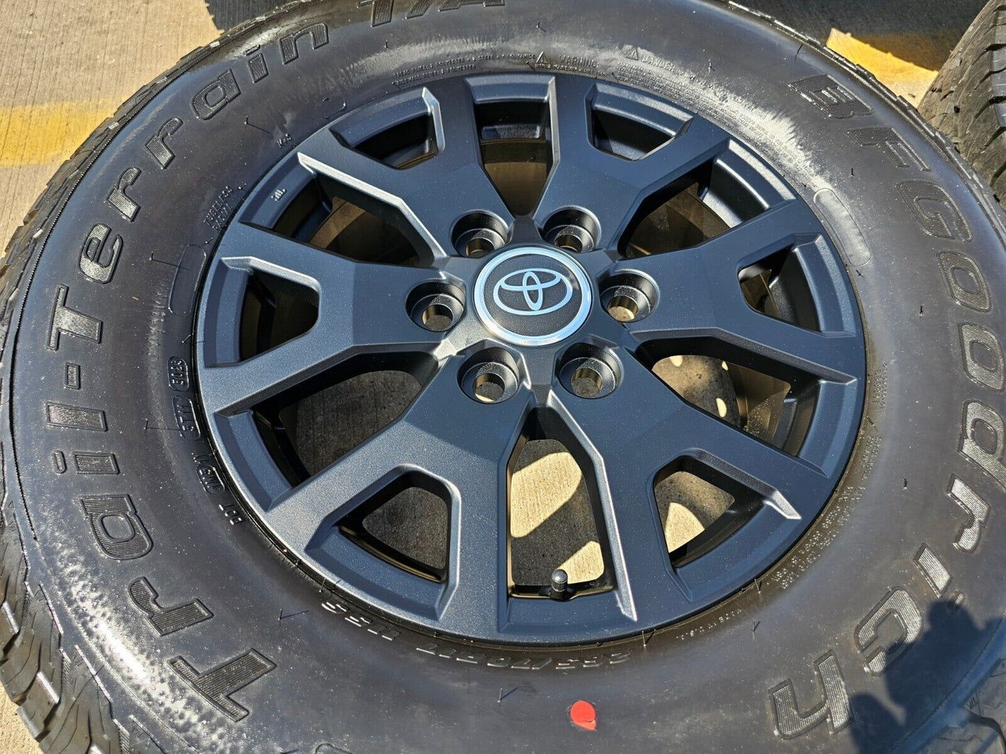 17" Toyota Tacoma 4Runner TRD Matte Black OEM wheels rims 2024 2025 NEW BFG