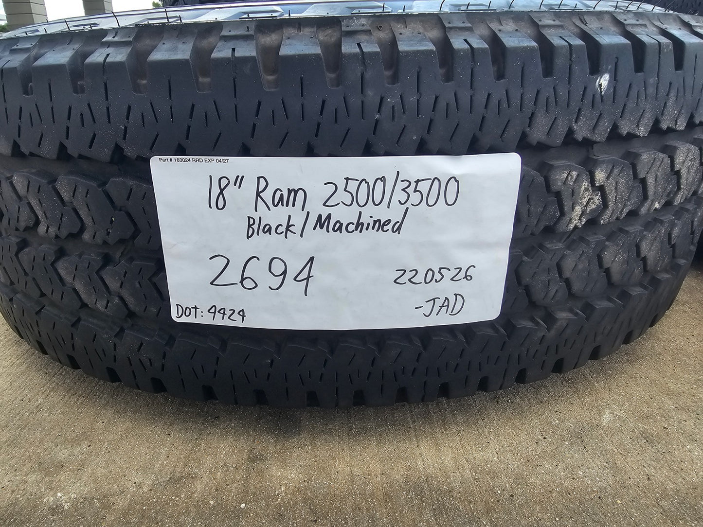 18" Ram 2500 3500 LARAMIE OEM wheels rims 2694 tires FIRESTONE A/T2