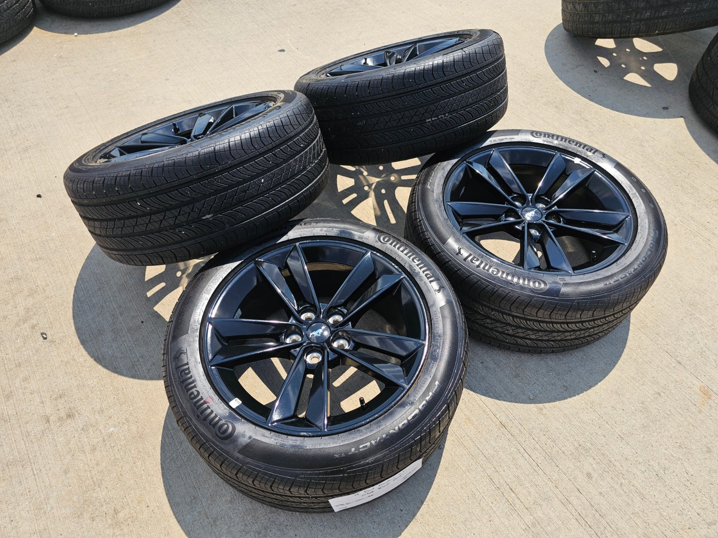 18" Ford Mustang GT OEM BLACK wheels rims PR3C-1007-BA tires 2024 2025 2026 NEW
