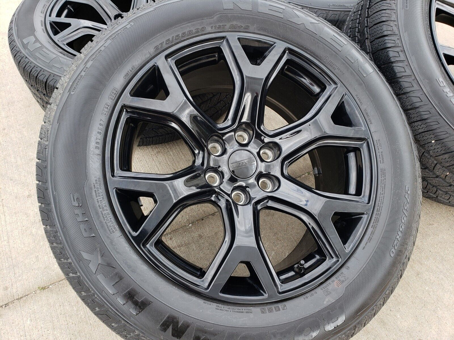 20" Dodge Ram 1500 Jeep Grand Wagoneer OEM black 9296 wheels rims 2023 2024 NEW