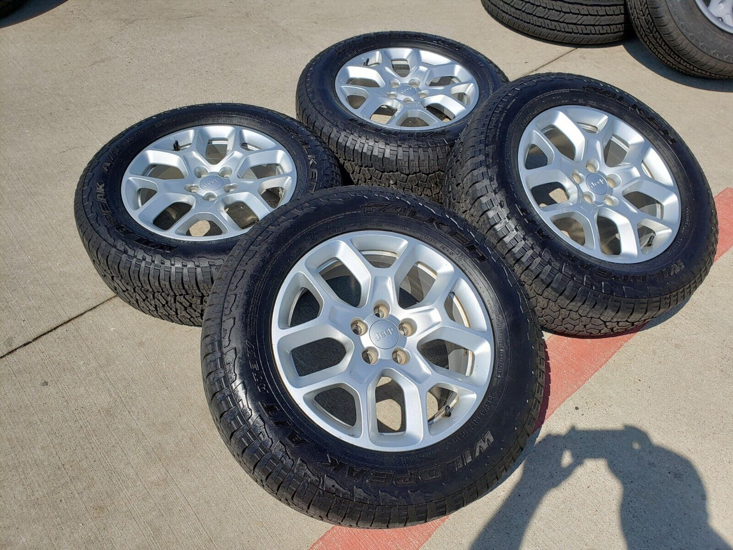 17" Jeep Cherokee wheels OEM 9148 rims Compass Renegade tires