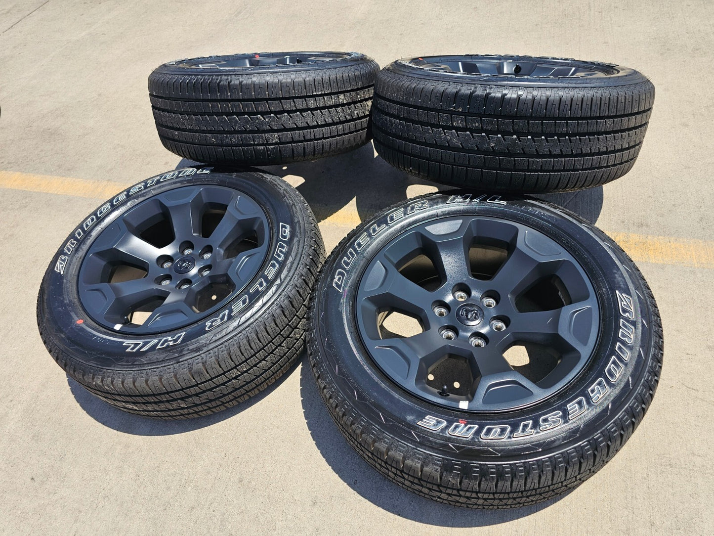 20" Dodge Ram 1500 OEM Laramie Black 2680 wheels rims tires 2024 2025 2026 NEW