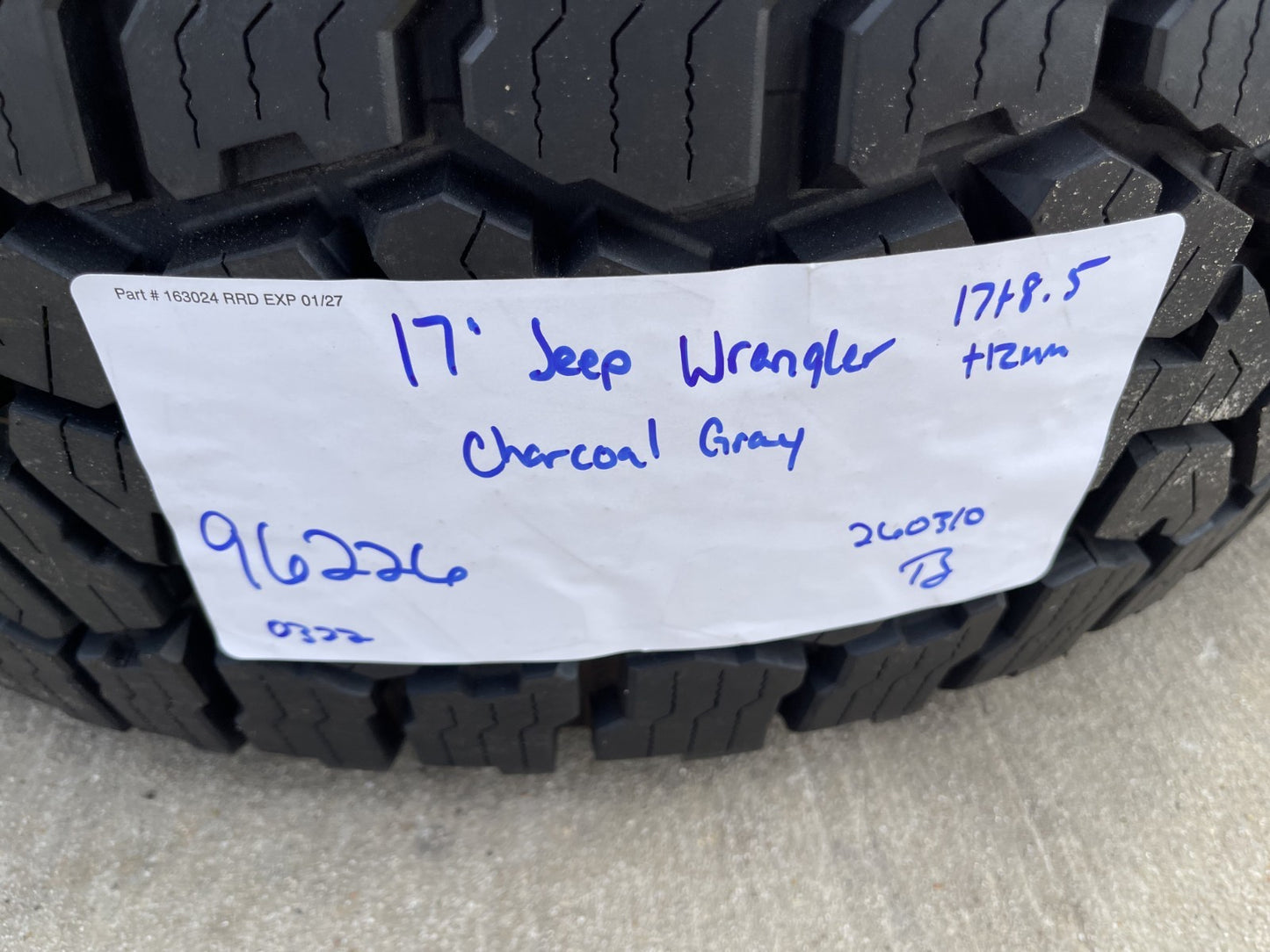 (5) 17" Jeep Wrangler Rubicon OEM 96226 wheels rims Gladiator FALKEN A/T3 NEW