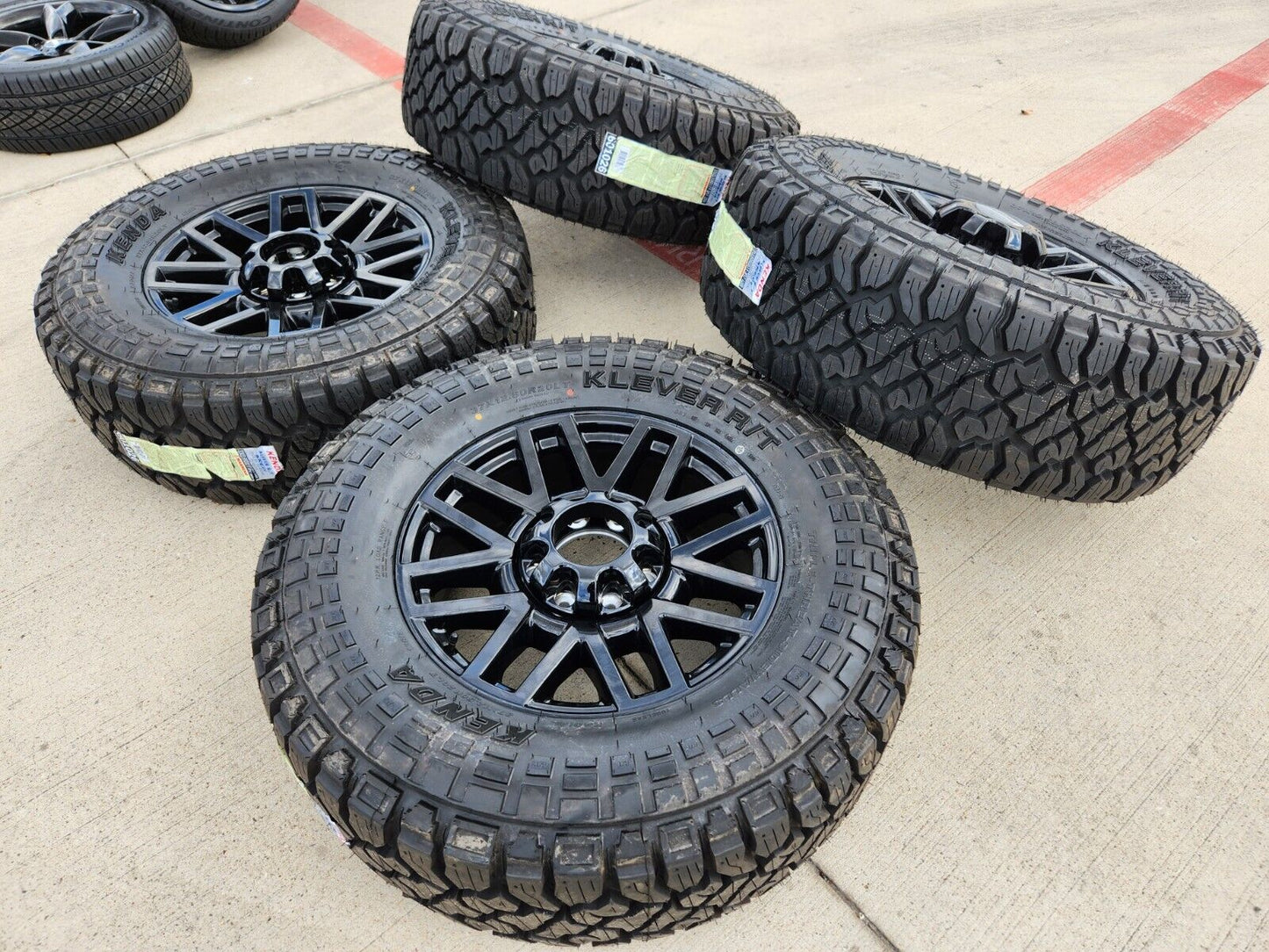 20" Ford F-250 F-350 OEM Black rims wheels tires 10201 TREMOR 2024 2025 NEW 37"