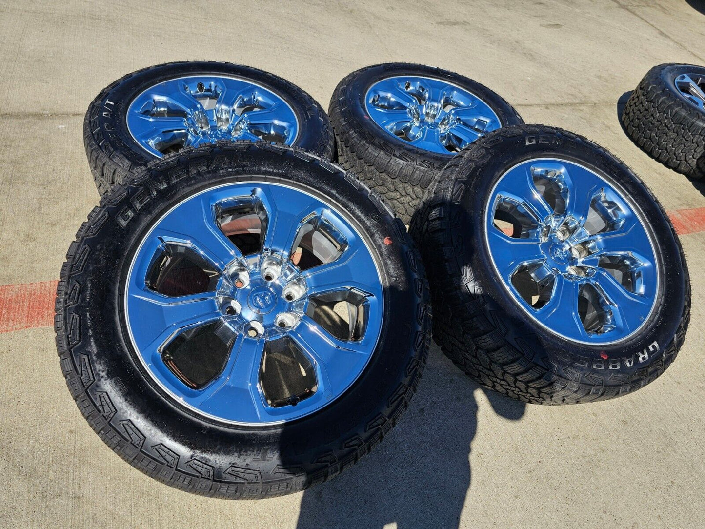 20" Dodge Ram 1500 OEM Laramie CHROME 2679 wheels rims tires 2023 2024 2025 NEW