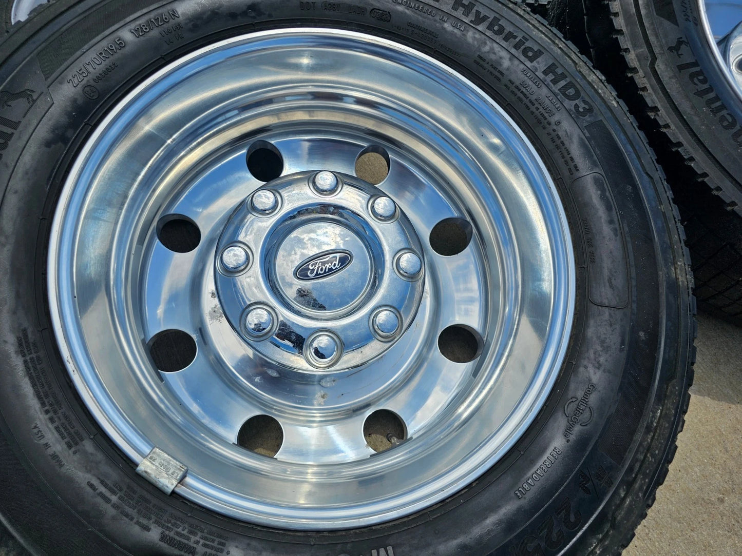19.5" Ford F-450 Dually F-550 rims wheels RAM 4500 OEM 10x225 2023 2024 2025