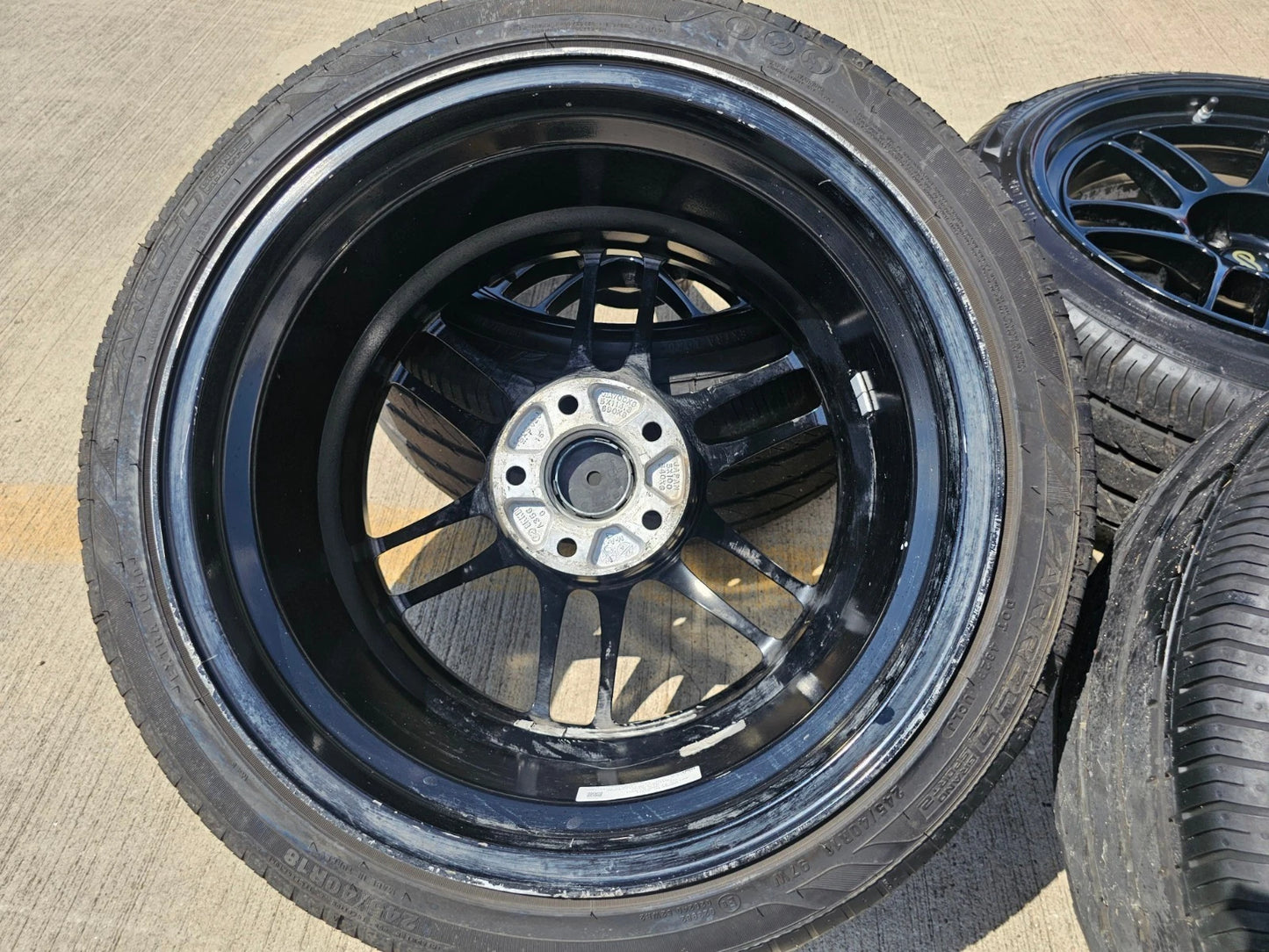 18x9.5 18" Enkei 3798956538BK RPF1 5x114.3 5x4.5 +15 Black Camry IS300 Mustang