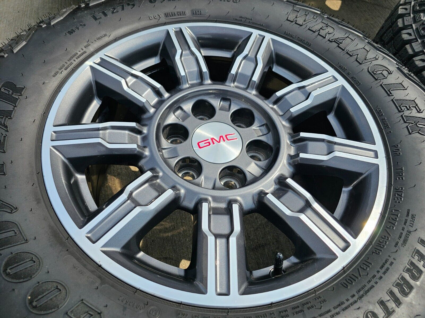 18" GMC Sierra AT4X Chevy Silverado OEM wheels rims A/T tires 2023 2024 NEW
