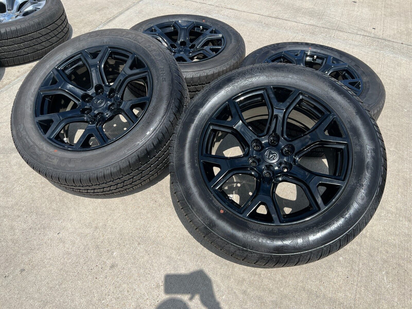 20" Dodge Ram 1500 Jeep Grand Wagoneer OEM black 9296 wheels rims 2023 2024 NEW