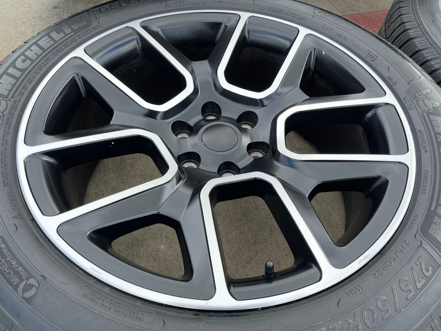 22" Dodge Ram 1500 OEM Replica LIMITED Laramie wheels rims black 2725 2684 tires