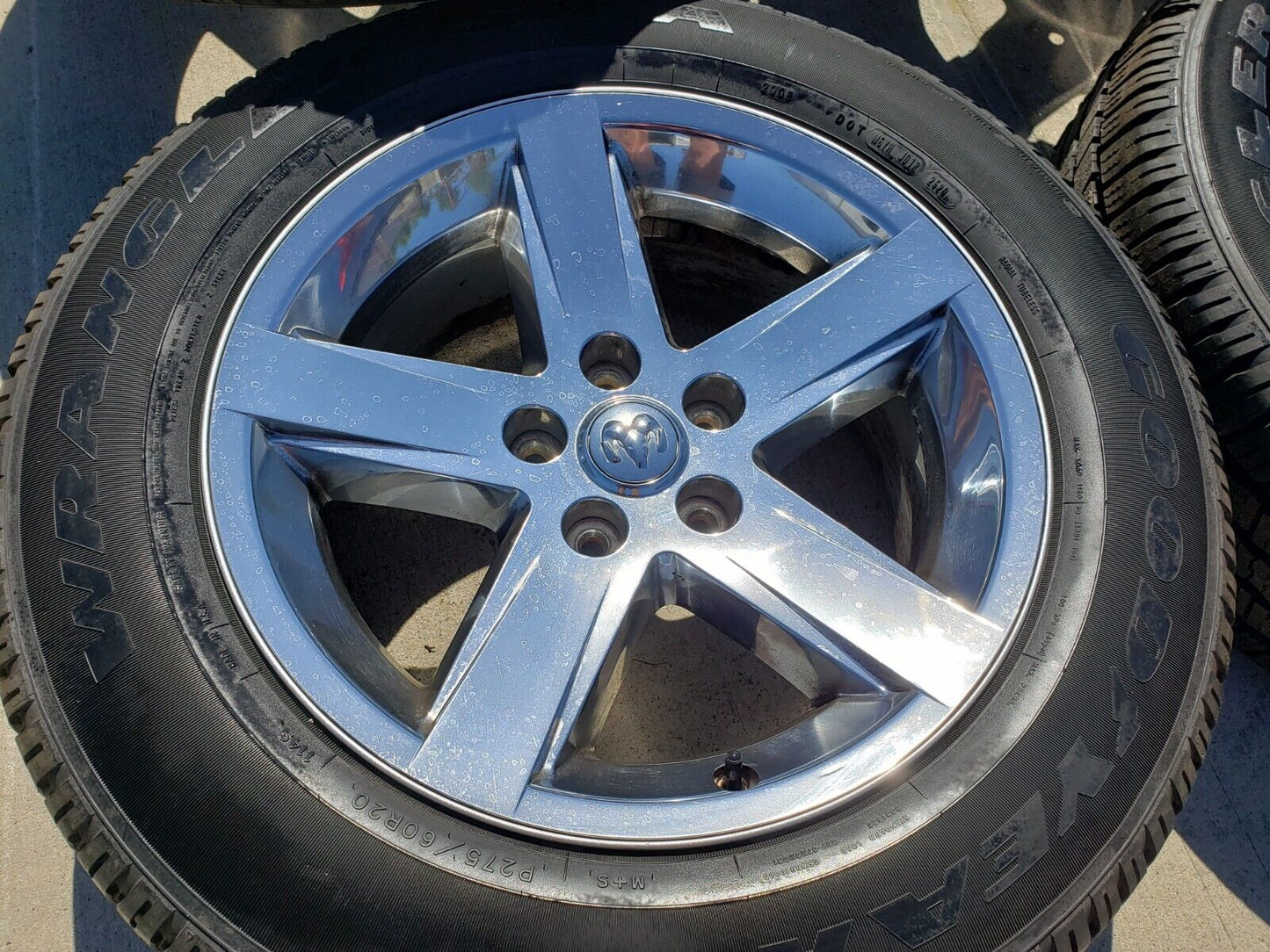20" Dodge Ram 1500 OEM wheels rims 2364 chrome tires GOODYEAR