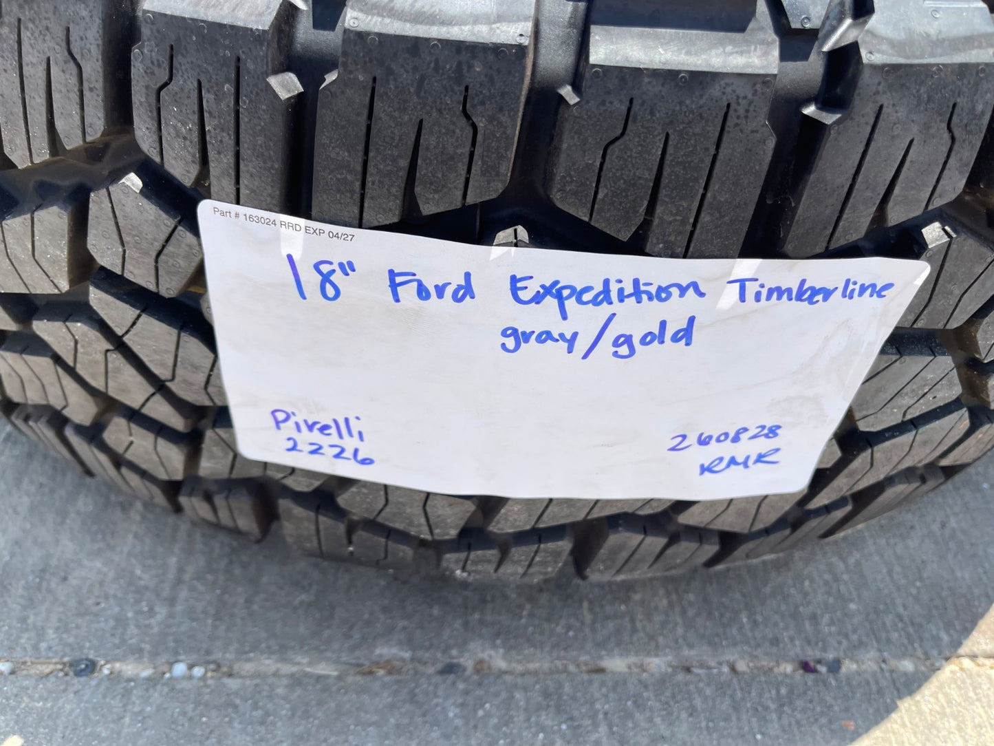 18" Ford Expedition F-150 TREMOR OEM rims wheels TIMBERLINE PIRELLI XTM NEW 2027