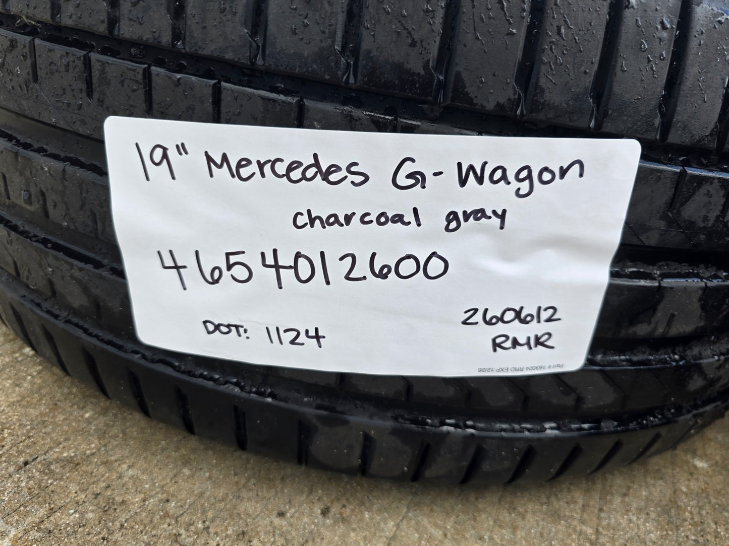 19" Mercedes G550 G Wagon OEM wheels rims tires 85714 RIM# 4654012600