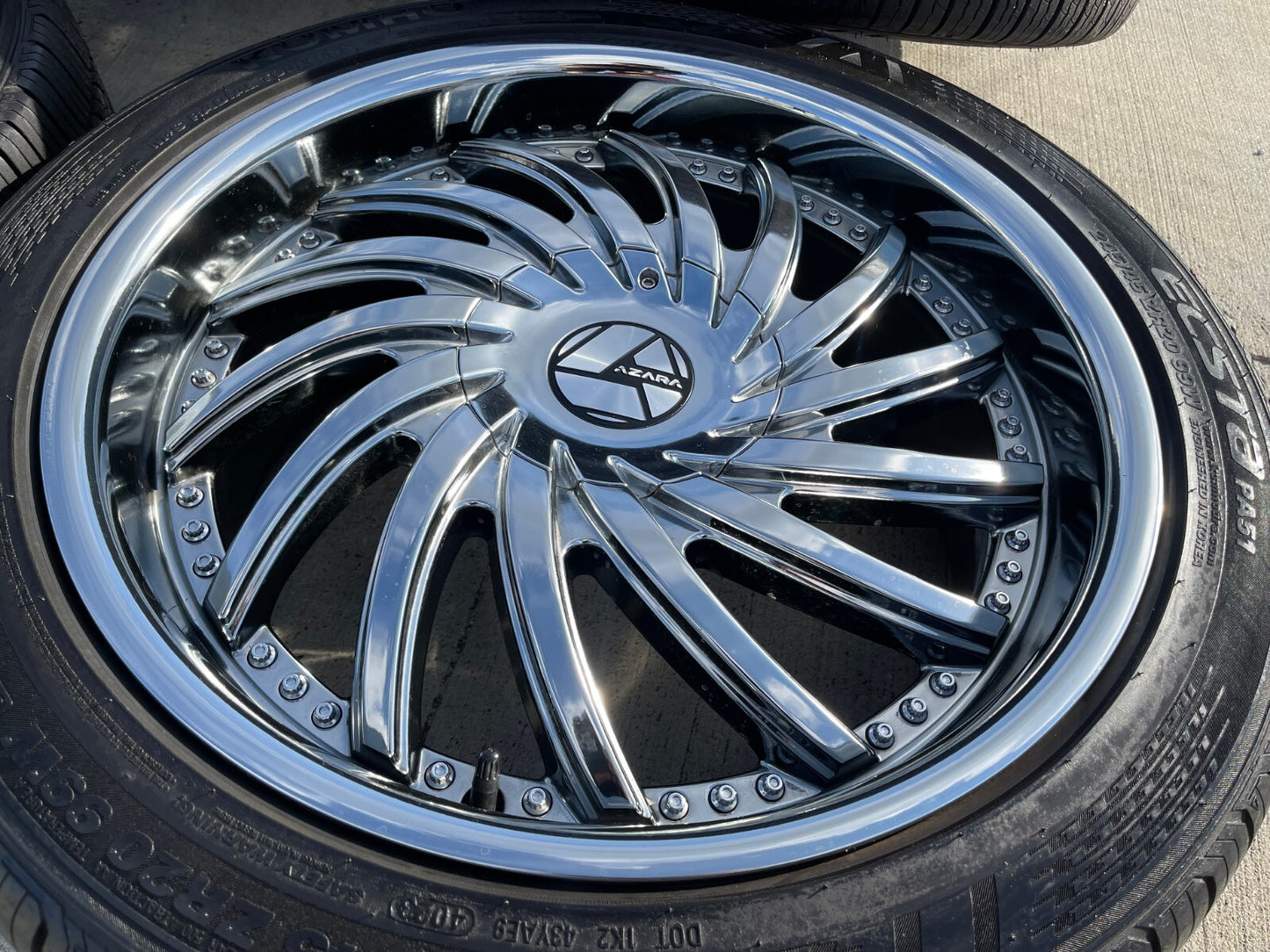 20x8.5 Arza TD221 wheels rims 5x112 5x114.3 5x4.5 Camry Sienna Rav4 Charger