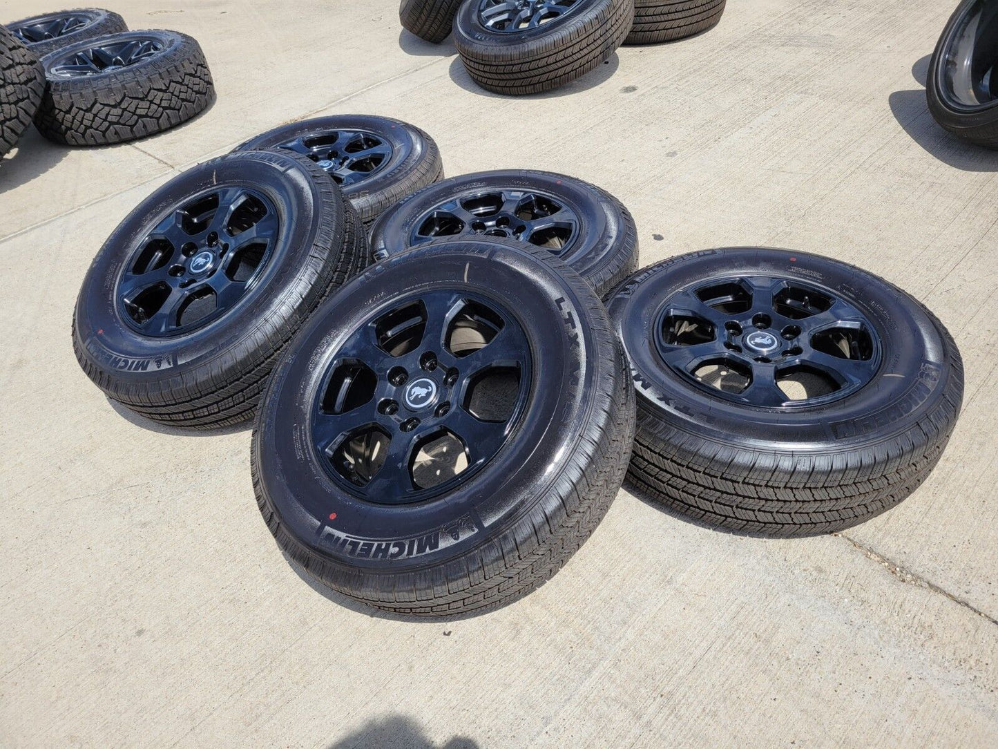 17" Ford Bronco wheels rims tires black Ranger 6x139 2021 2022 2023 2024 NEW