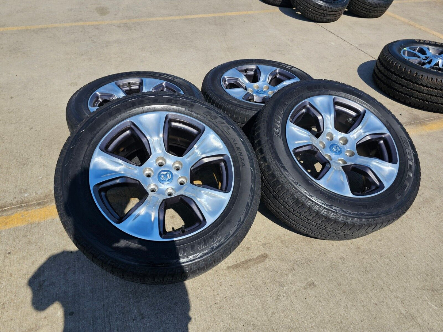 20" Dodge Ram 1500 OEM Laramie wheels rims 2674 tires 2021 2022 2023 2024 2025