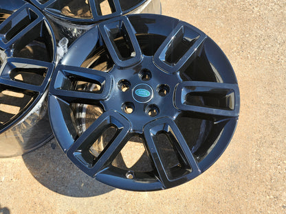 (5) 19" Land Rover DEFENDER Range Rover OEM black wheels rims 72350