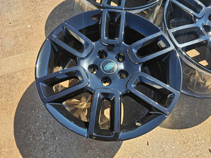 (5) 19" Land Rover DEFENDER Range Rover OEM black wheels rims 72350