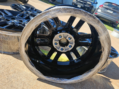 (5) 19" Land Rover DEFENDER Range Rover OEM black wheels rims 72350