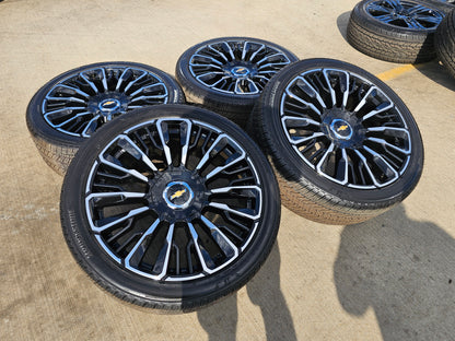 24" Chevy Tahoe Suburban Silverado OEM High Country wheels rims 2025 2026 NEW