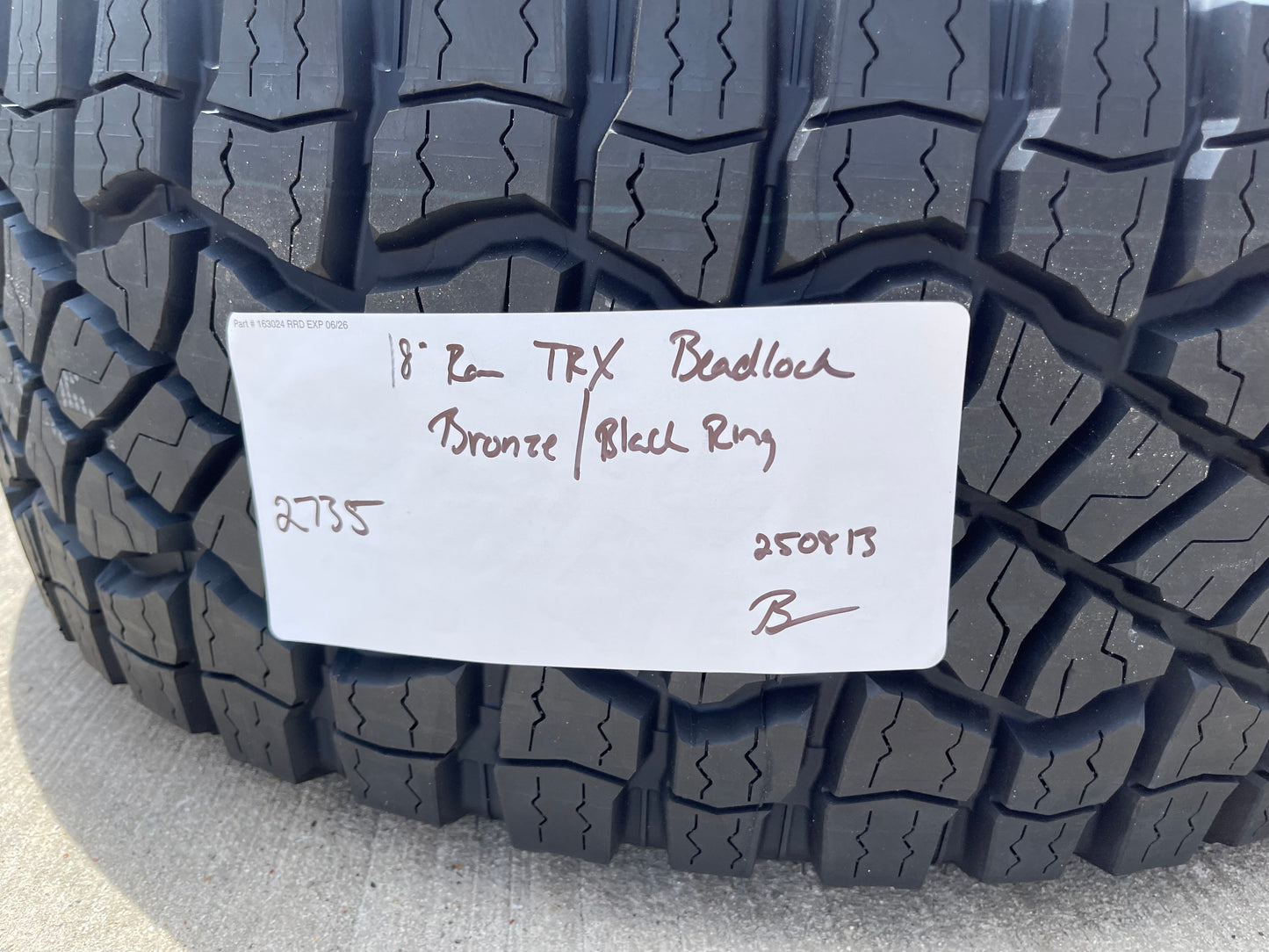 18" Dodge Ram 1500 RHO TRX Beadlock OEM bronze wheel rim 2735 tires 35" NEW