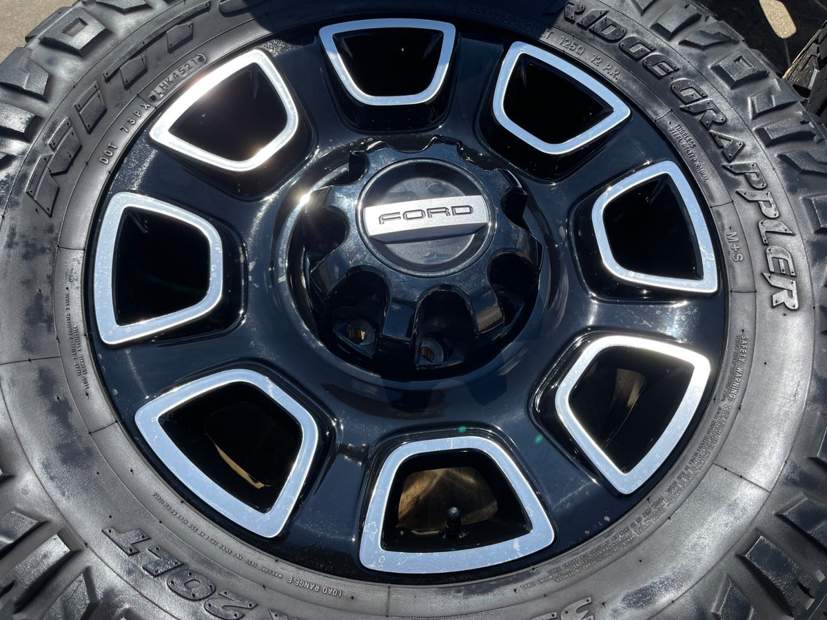 20" Ford F-250 F-350 OEM Lariat Platinum wheels rims 10486 tires SET NITRO 35"