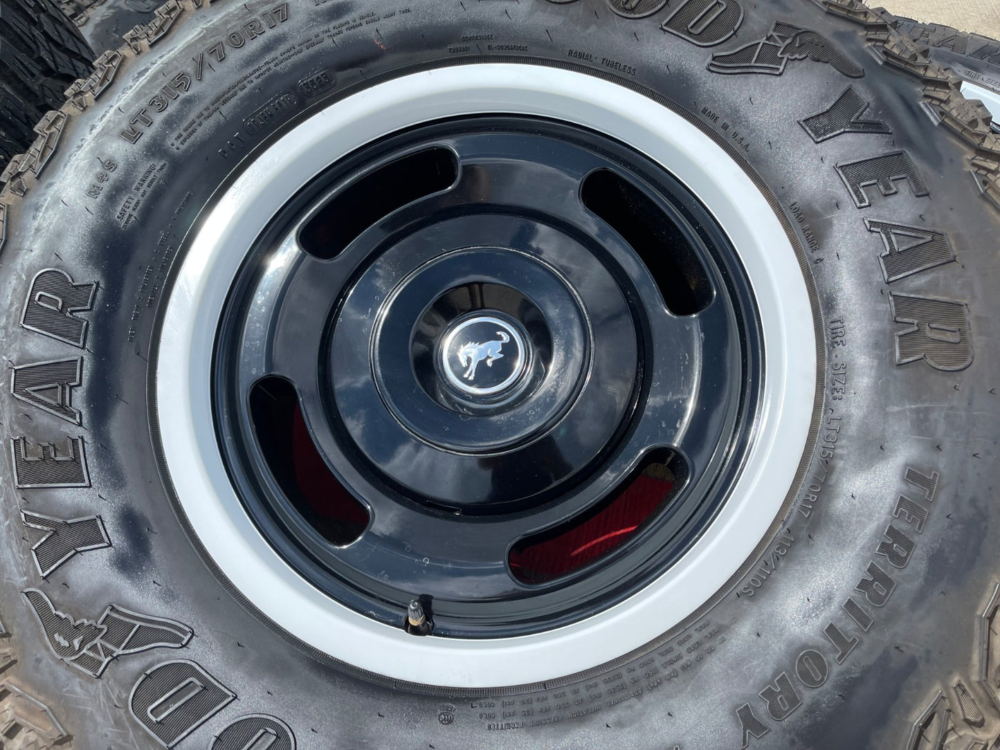 17" Ford Bronco HERITAGE Edition wheels rims SET white GOODYEAR 35"