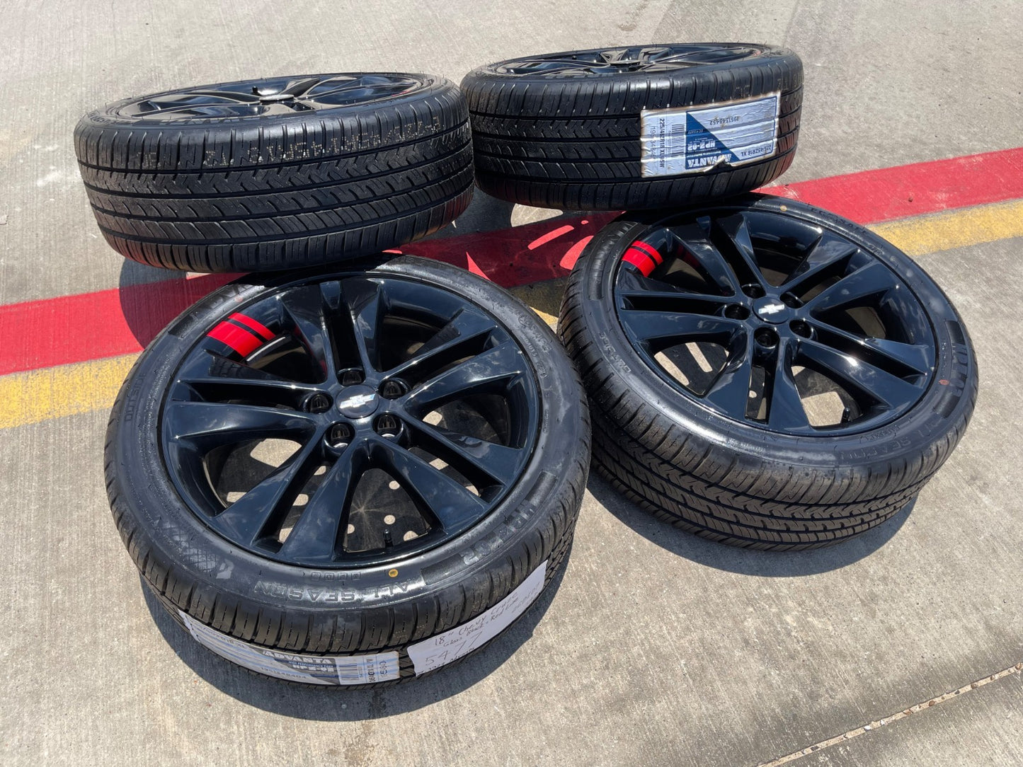18" Chevy Cruze Trax Sonic REDLINE OEM wheels rims 5477 5828 5x105 tires SET