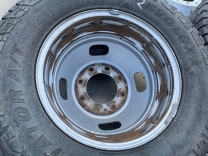 (6) 17" Ford F-350 Dually OEM rims wheels 3615 99016 tires SET A/T