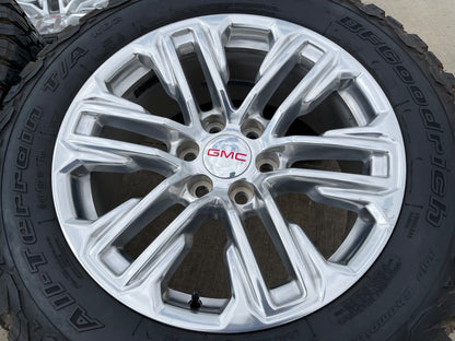 20" GMC Yukon Sierra Tahoe Silverado OEM 2120 14024 wheels rims BFG KO2 A/T 33"