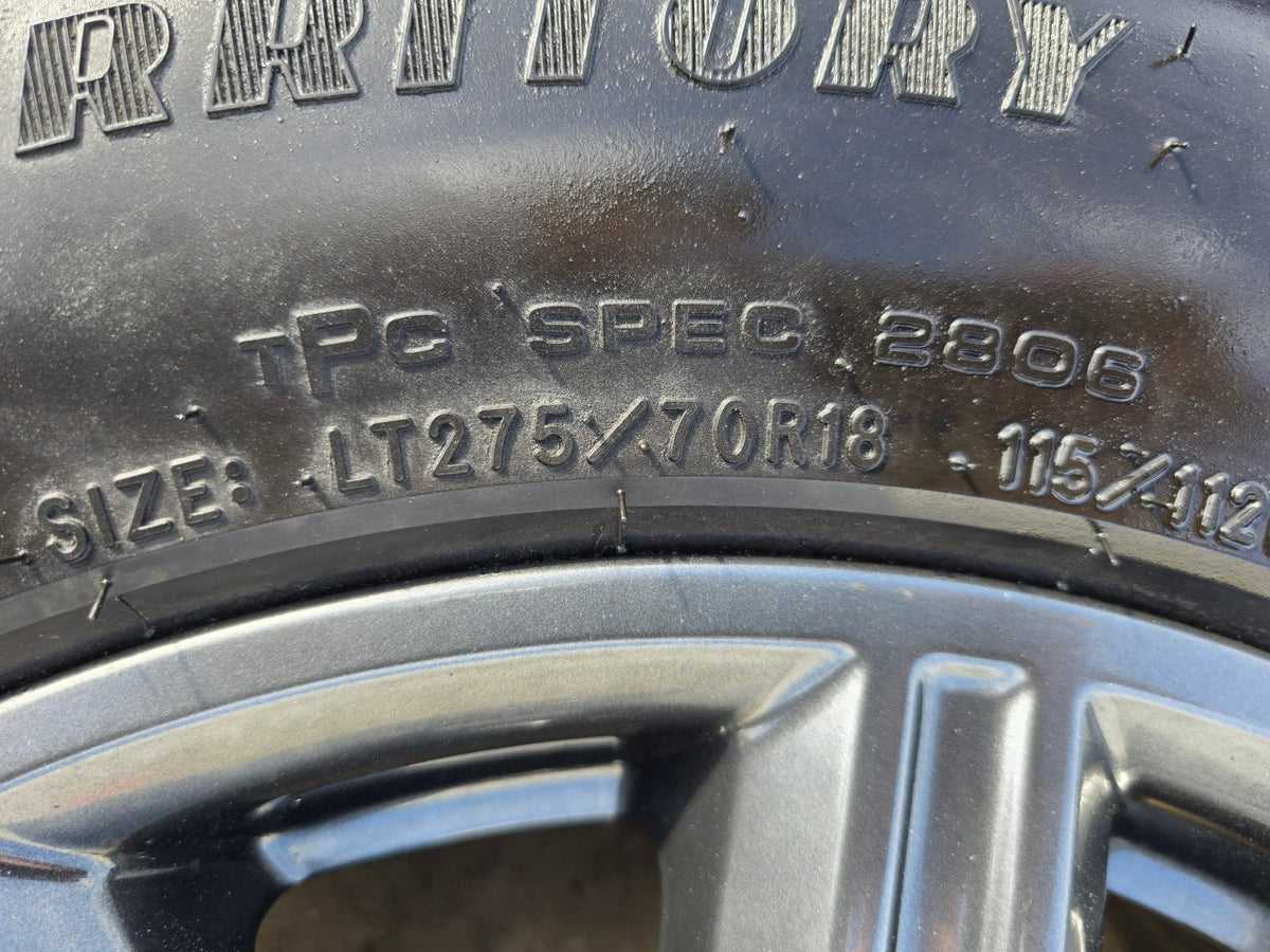 18" GMC Sierra AT4X Chevy Silverado OEM 14131 wheel rim GOODYEAR A/T NEW