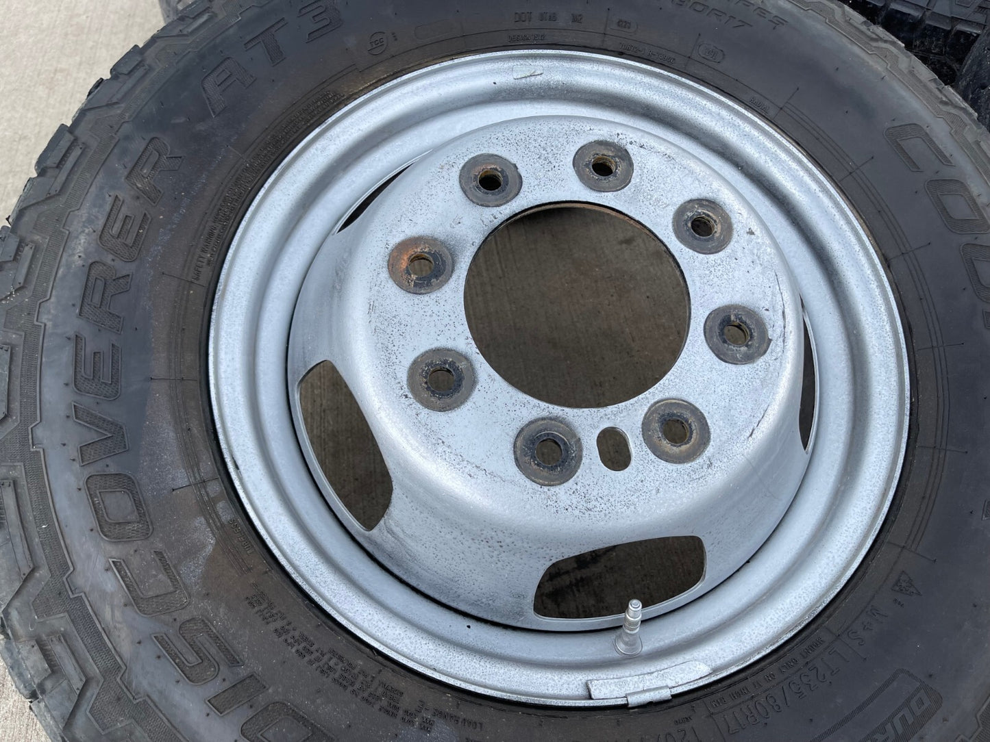 17" Dodge Ram 3500 Dually Laramie 8x200 wheels rims 2703 2704 OEM tires COOPER