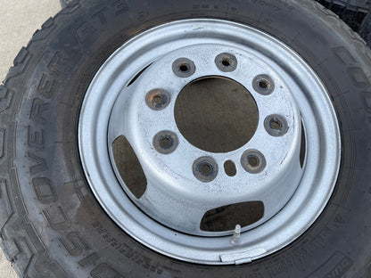 17" Dodge Ram 3500 Dually Laramie 8x200 wheels rims 2703 2704 OEM tires COOPER