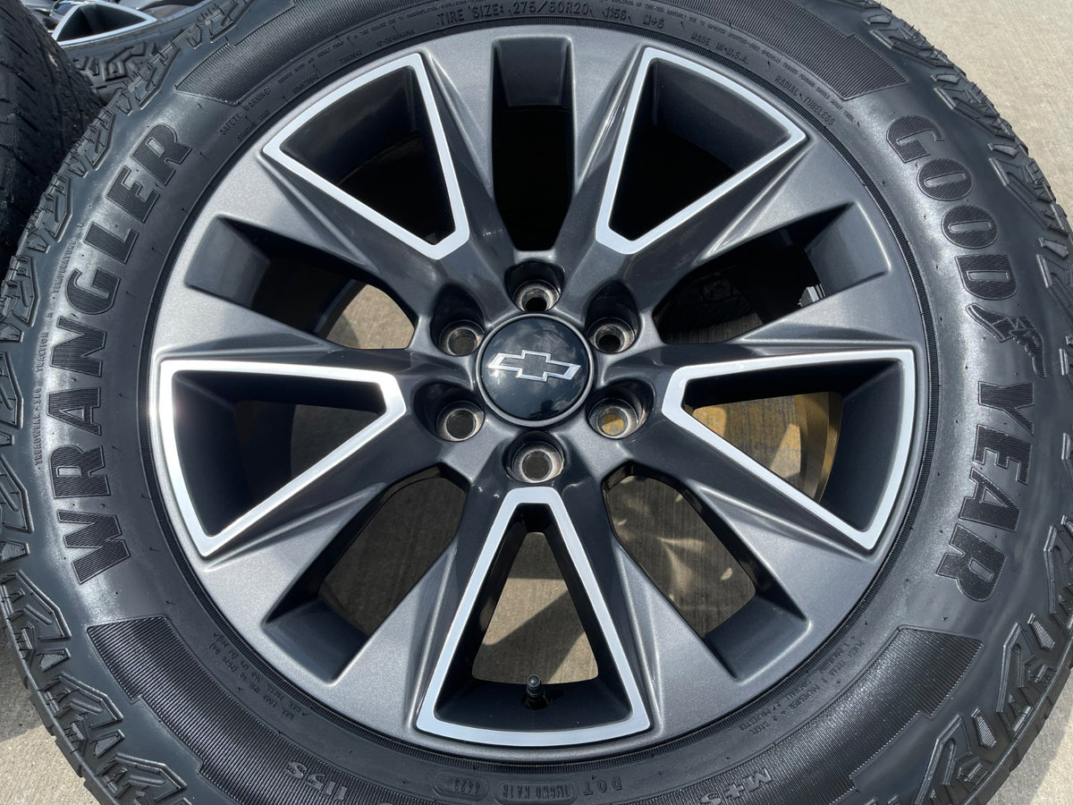20" Chevy Tahoe Silverado OEM 5919 wheels rims GMC Yukon tires GOODYEAR